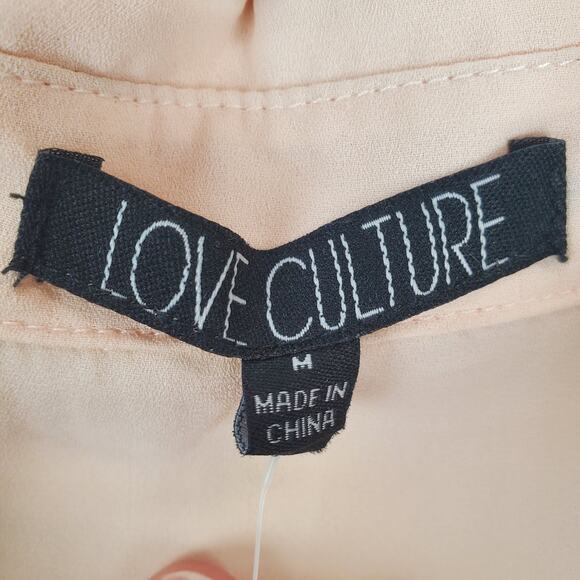 Y2K Fairy Grunge Silky Tunic Blouse M Peach w/ Black Floral Lace Sheer Open Back - Picture 8 of 14